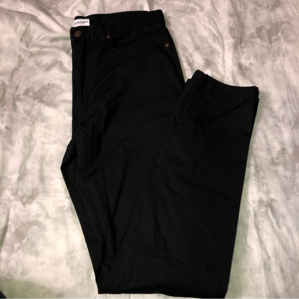American Trench Black Slim Straight Jeans - Picture 1 of 5